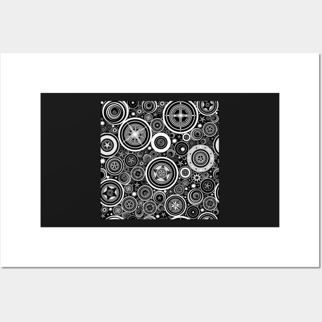 Dizzying Specs (Black) Wall Art by implexity